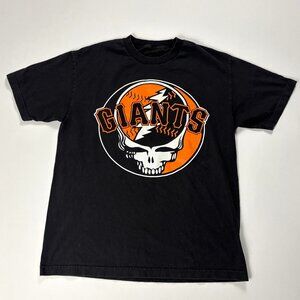 San Francisco Giants Grateful Dead Skull T Shirt Black M/L MLB Baseball